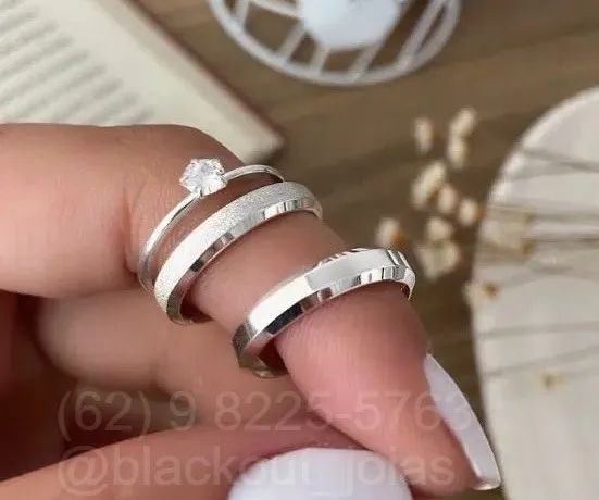 alianças de prata com garantia eterna  - Foto 4