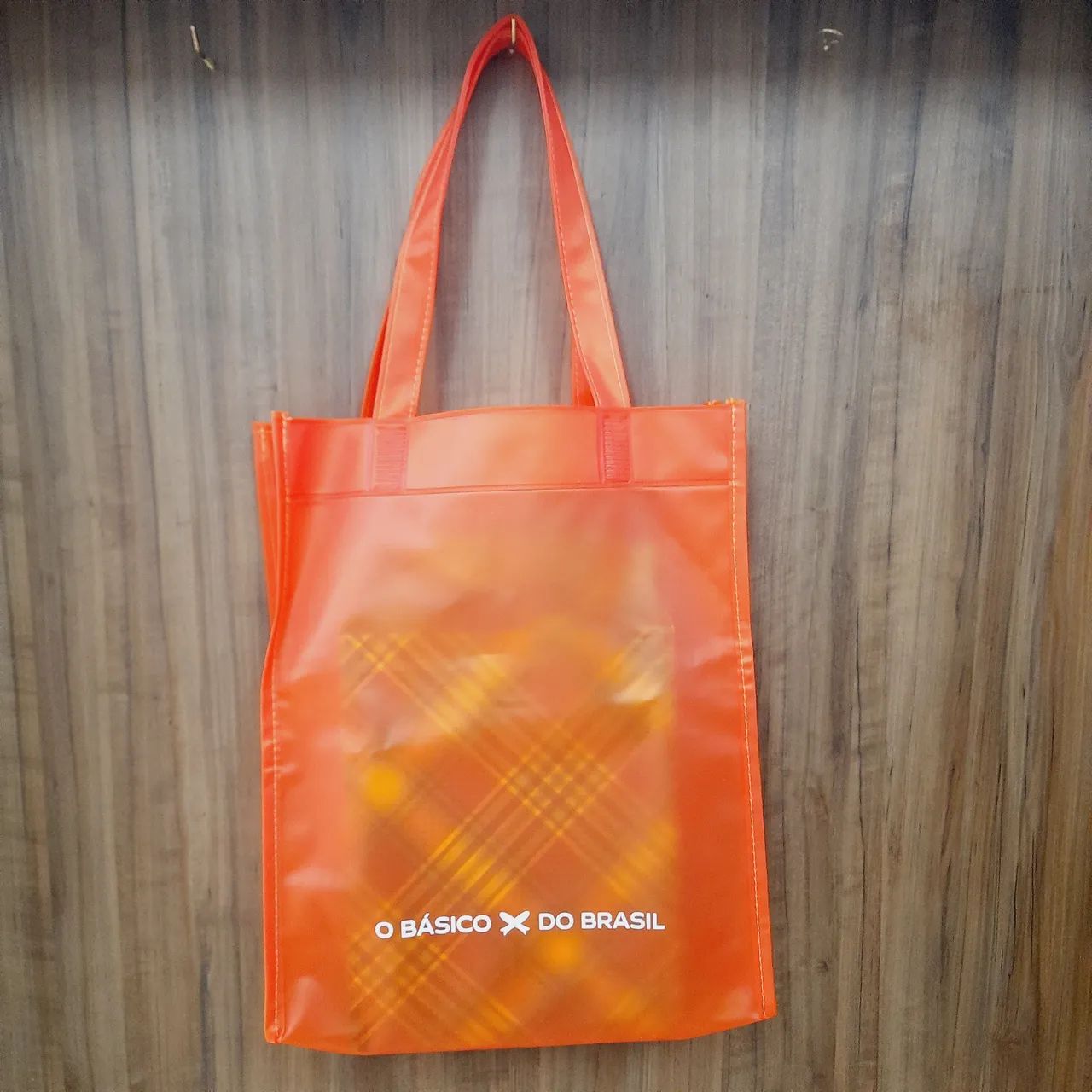 sacola eco bag de vinil transparente 39cmx32cm
