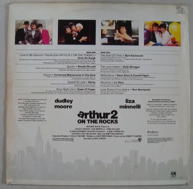 Lp Arthur 2, O Milionário Arruinado 1988, Vinil Trilha sonora do Filme - Foto 2