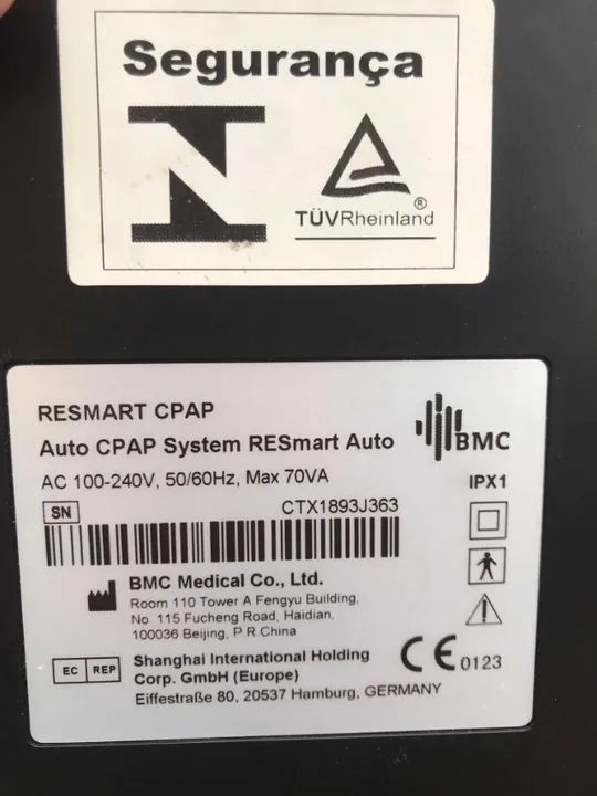 Kit Completo Aparelho Cpap Automático Para Apneia Do Sono Germany Resmart - Foto 4