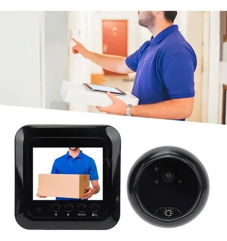 Campainha Olho Mágico Digital 2,4 Visão Noturna Foto 320p AITEK SIGMA-02004  - Foto 3