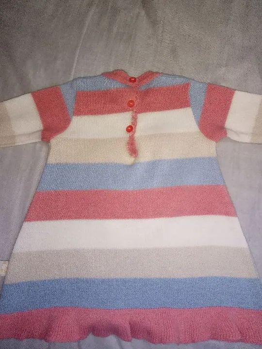 Vestido de bebê menina com ursinho - Foto 4