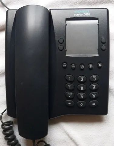 Aparelho de telefone fixo, marca Siemens, modelo Euroset 3005, cor grafite,  - Foto 3