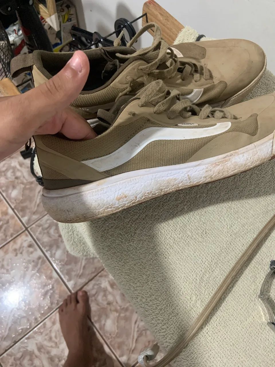 Tênis, vans ultraranger cor: bege TAM: 43 10/9,0 de condição