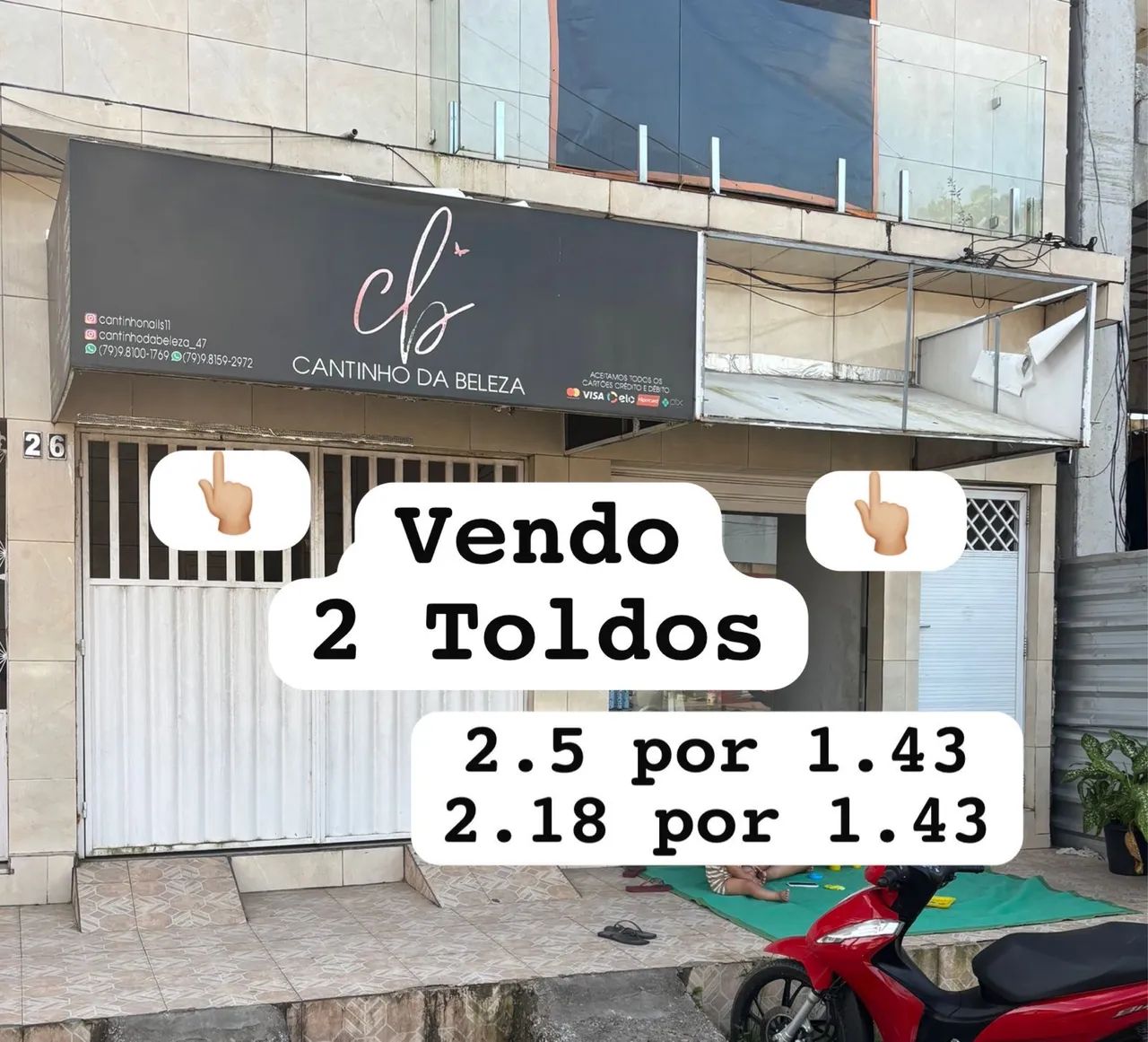 Tenho dois Toldo pra vender no precinho