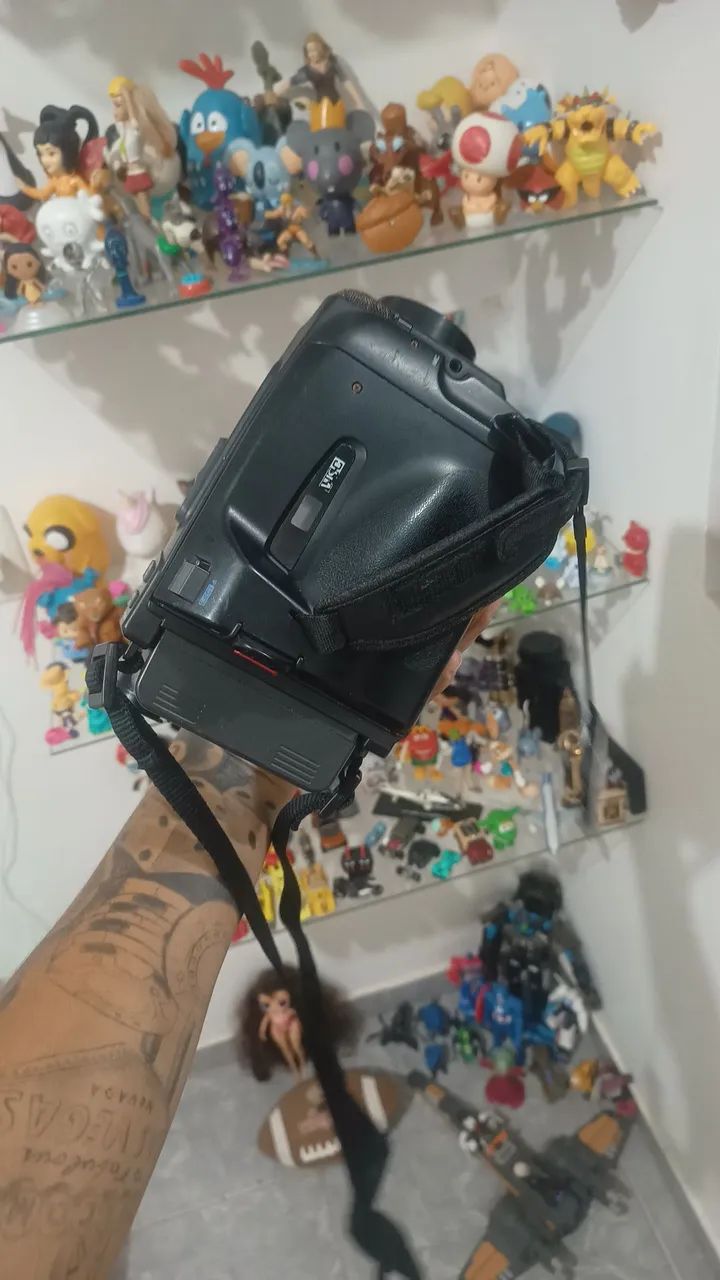 Antiga Filmadora Panasonic VHSC Palmcorder NV-S50PN - Foto 6