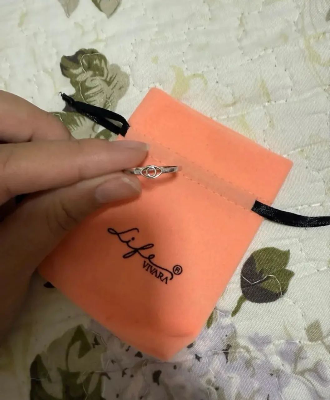Anel Vivara olho grego prata original (sem marcas de uso)
