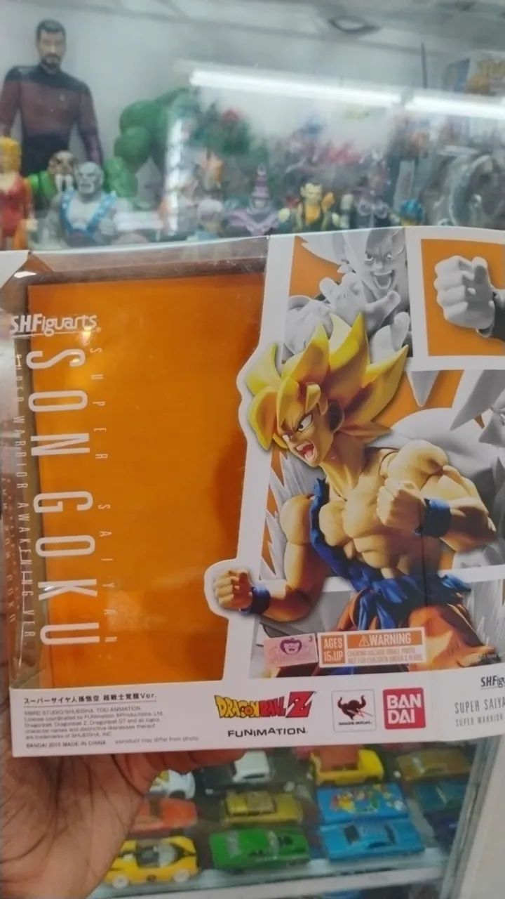Boneco S.h Figuarts Goku Super Saiyajin Awakening - Foto 2