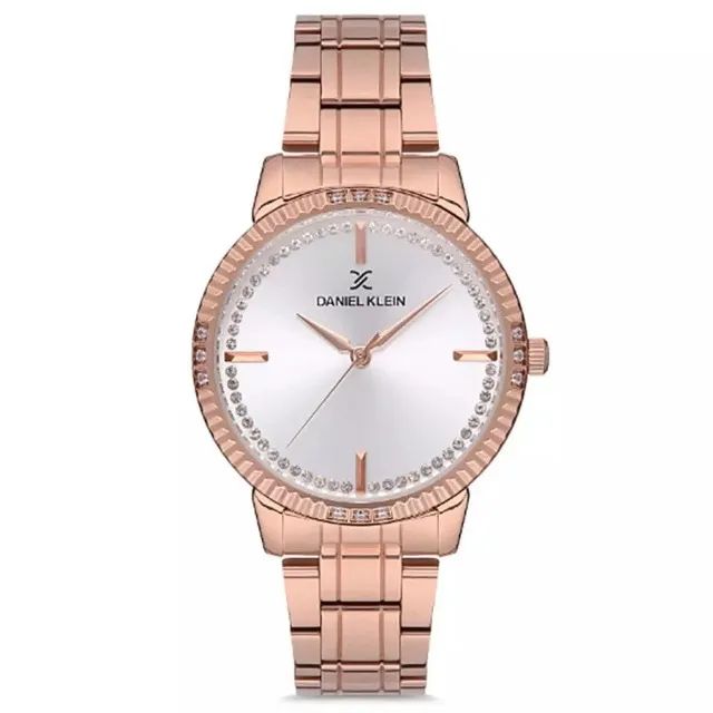 Relógio Analógico Feminino Daniel Klein Premium DK. 1.12530.2 - Rosa Ouro