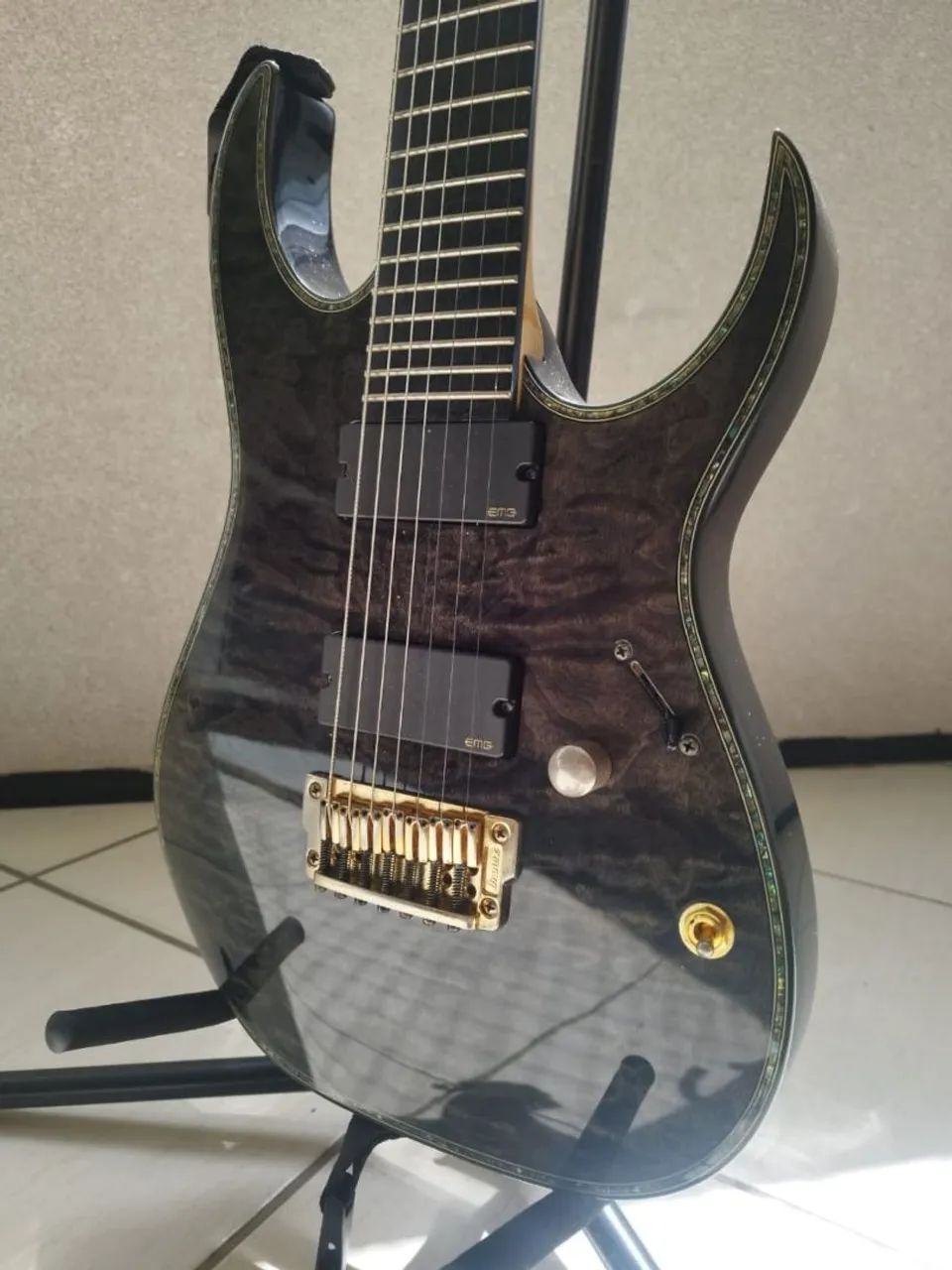 Ibanez 7 Cordas RGIX27FEQM - Iron Label - Instrumentos musicais