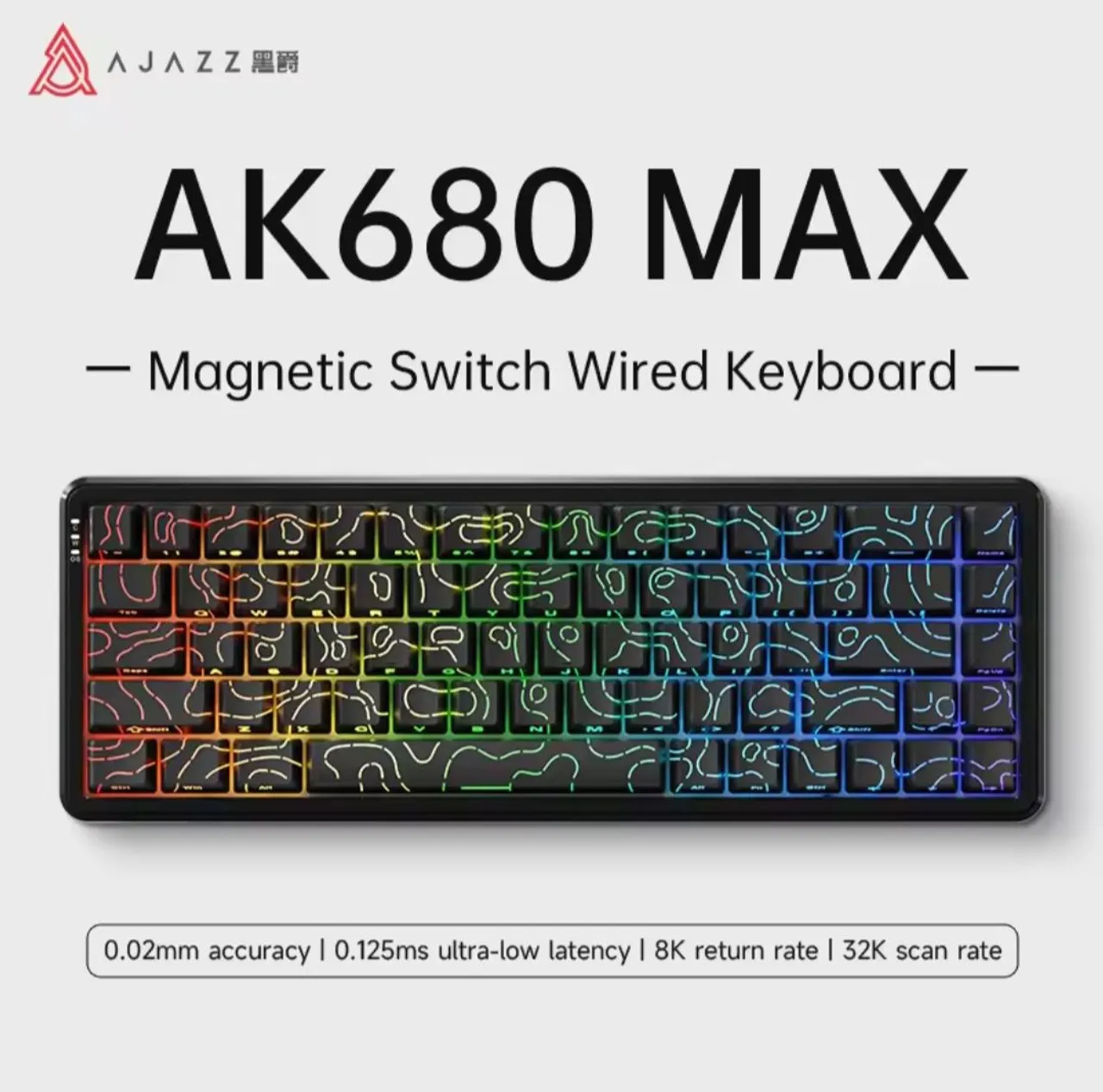 Teclado Mecânico AJAZZ AK680 MAX - Magnetic Switch