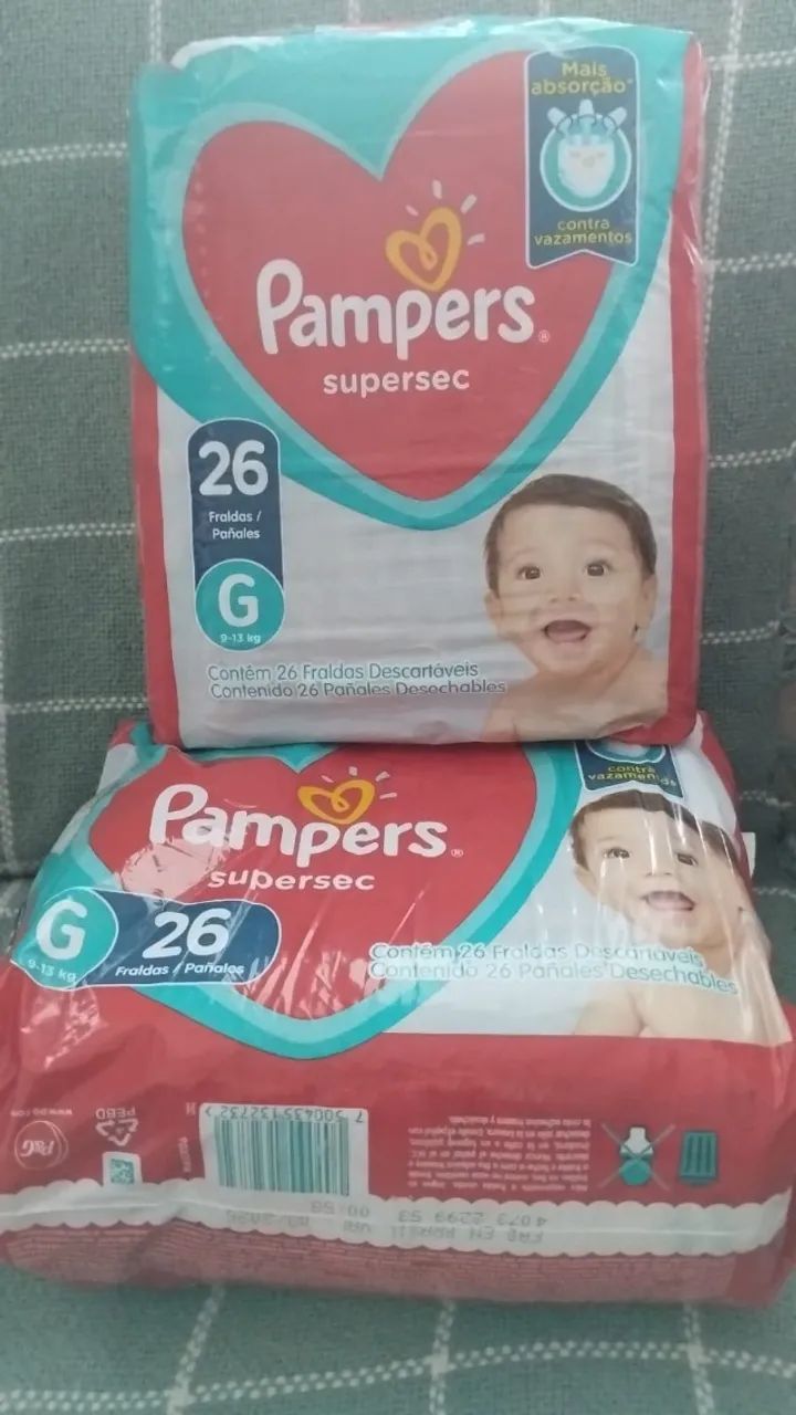 Fralda Pampers Supersec - Tam G