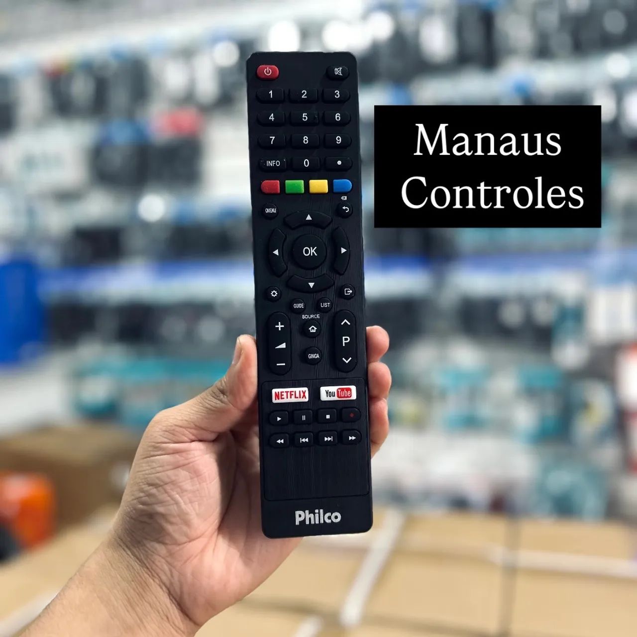 Controle Philco Smart 4k com Atalho Netflix Original 