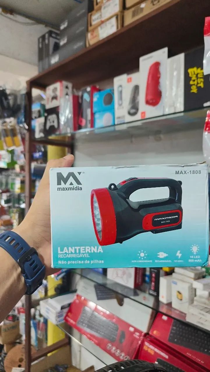 Lanterna recarregável max mídia 