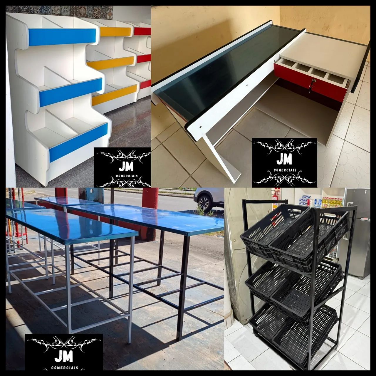 Mesa Inox, Fruteira Cesto, Fruteira MDF, Balcão Caixa