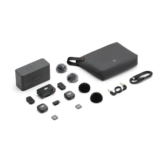 Microfone DJI Mic 3 (2 TX Microfone + 1 RX Receptor + 1 Case de carregamento) Novo Lacrado - Foto 2