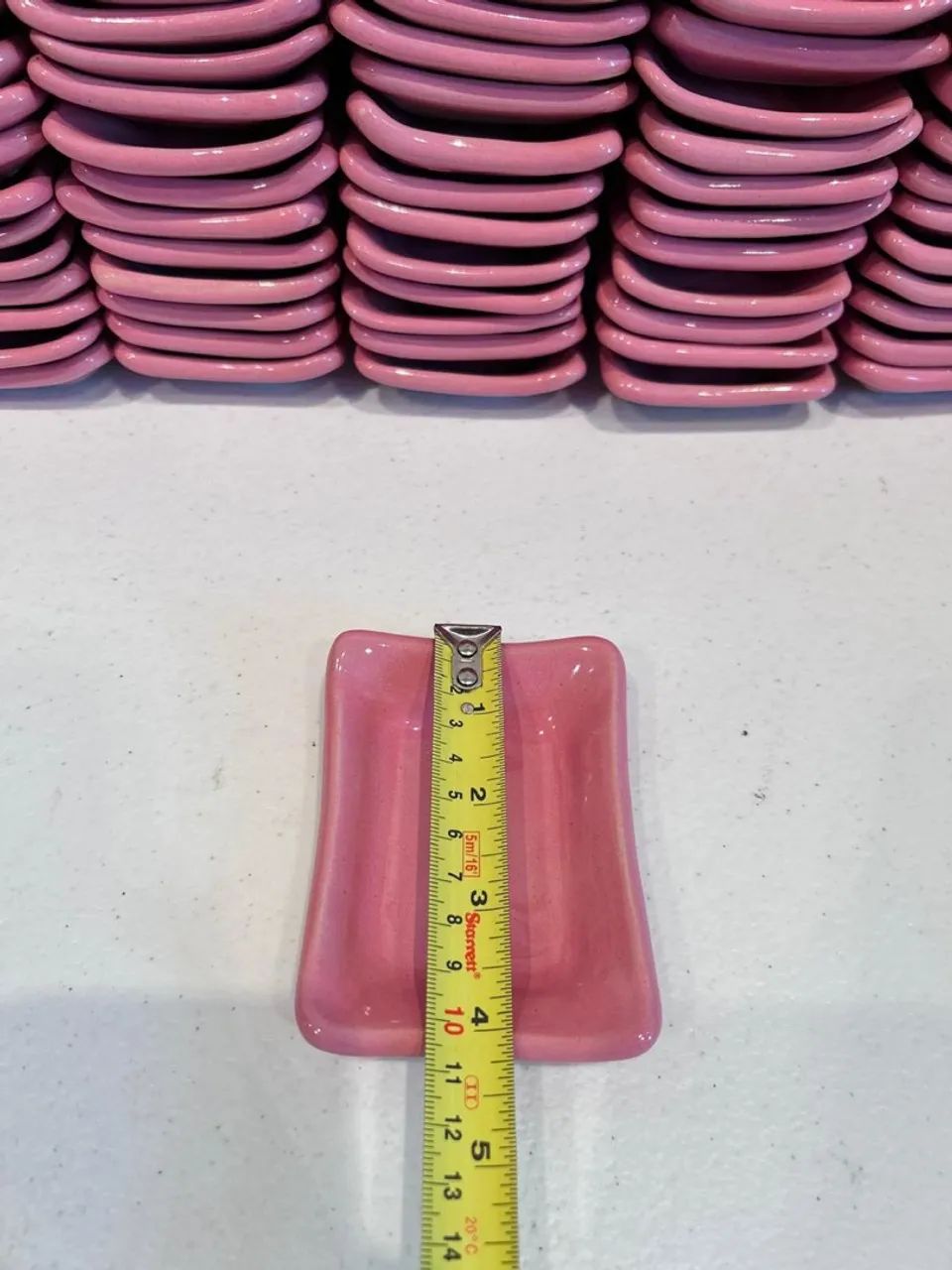 68 CERÂMICA SERVIÇO ROSA PEQUENA 2$ cada - Foto 4