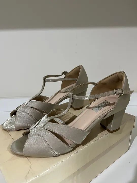 Sandália de Festa Vintage Salto Confortável Durval - Foto 4