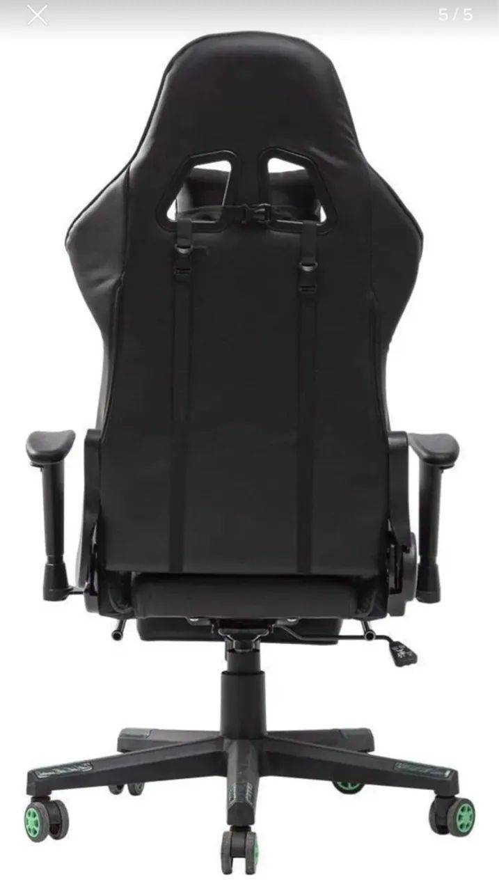 Cadeira Gamer DPX Preta e Verde - Foto 3