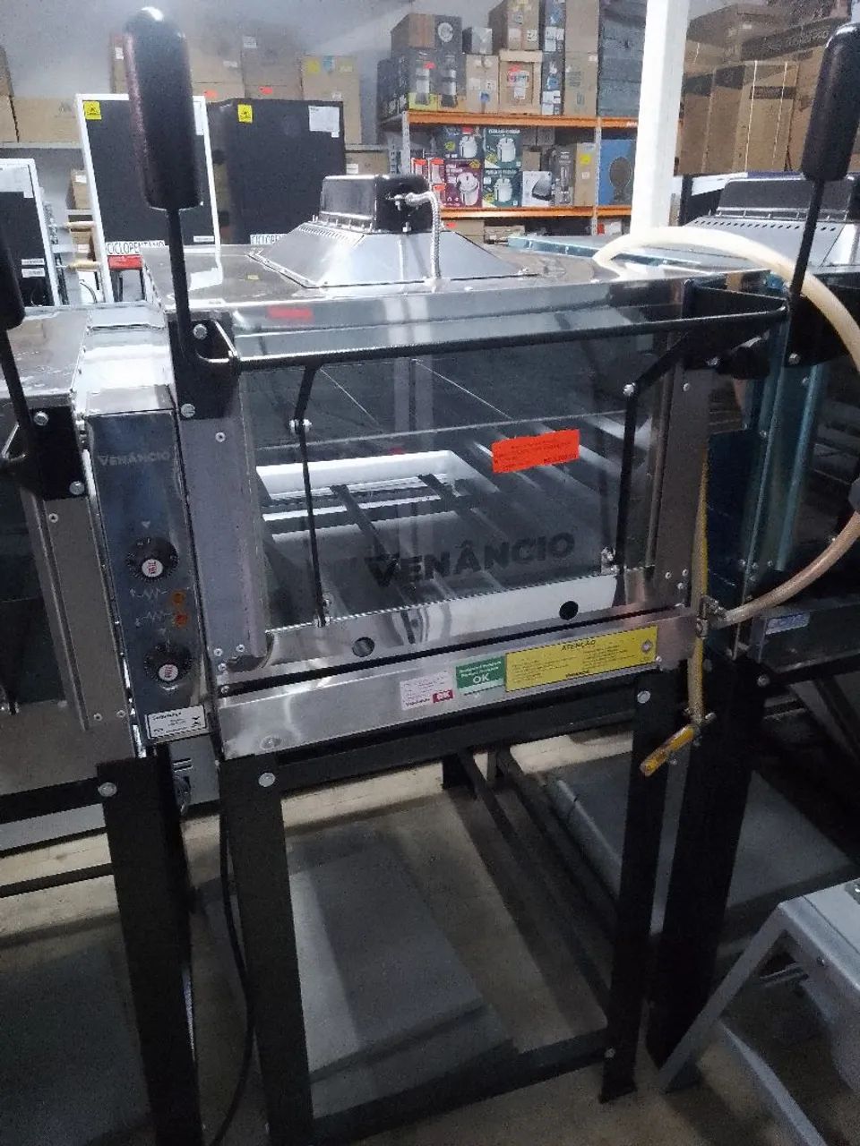 Forno a gás industrial infra Roma inox 80 FIRI 80 C/ pedra - NOVO