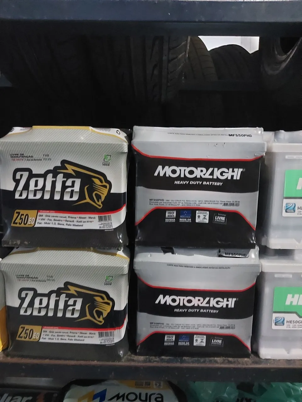 Baterias Automotivas Zeffa e Motorlight - Diversos Modelos