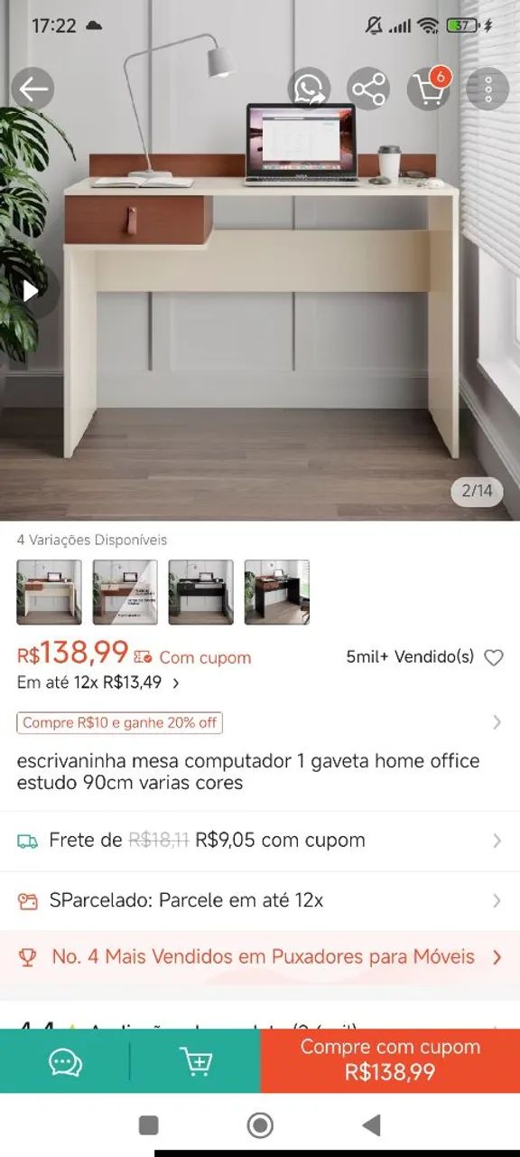 Mesa de estudos  - Foto 4