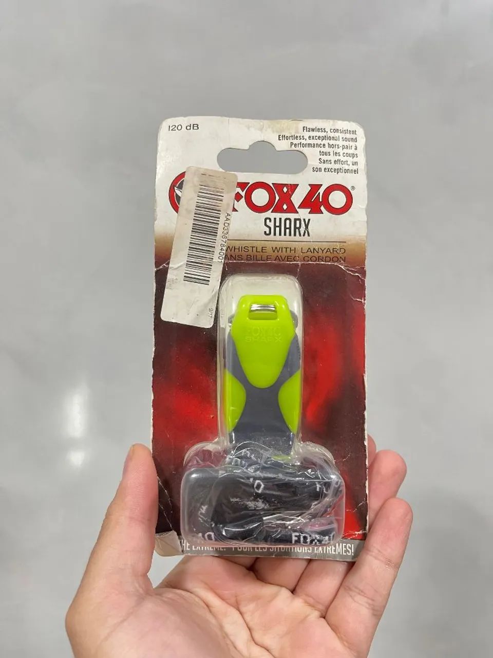 Apito Fox 40 Sharx com Lanyard e Cartão de Arbitragem 