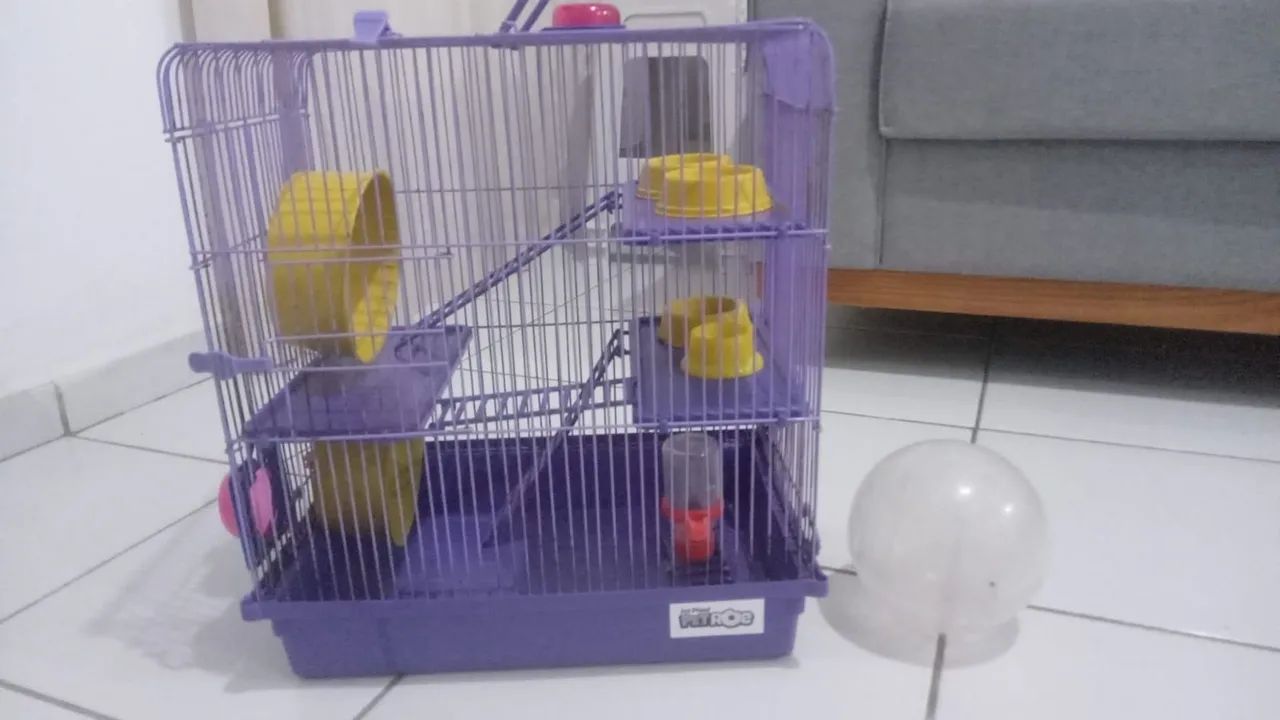 Gaiola para Hamster com 3 Andares