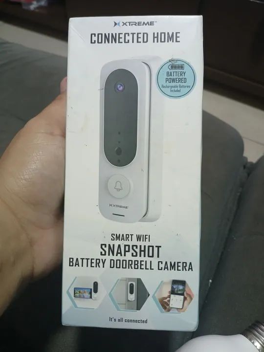 Campainha inteligente com câmera e visão noturna - Foto 4