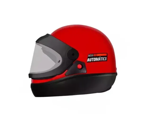 Capacete Automático Vermelho