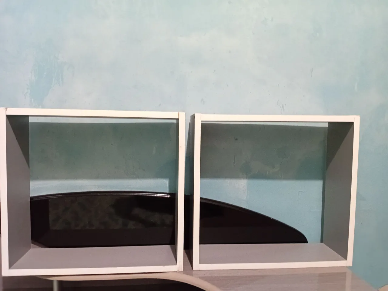 Nichos Cubo Decorativos - Branco e Cinza