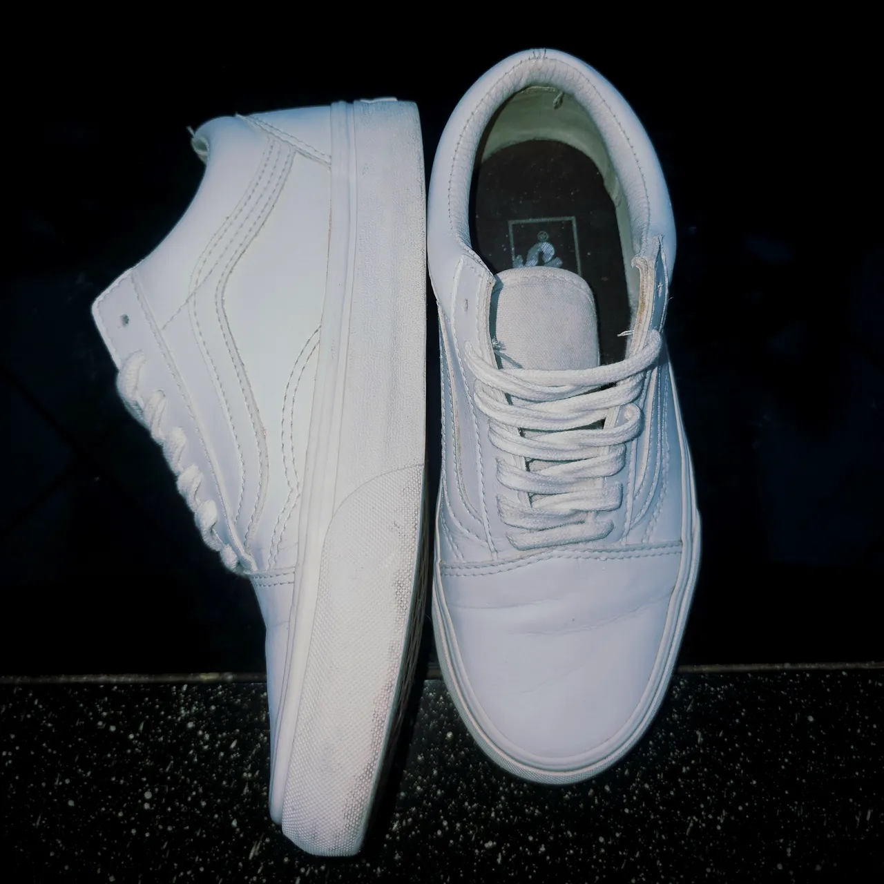 Tênis Branco Vans Old Skool - Tamanho 35 (Usado)