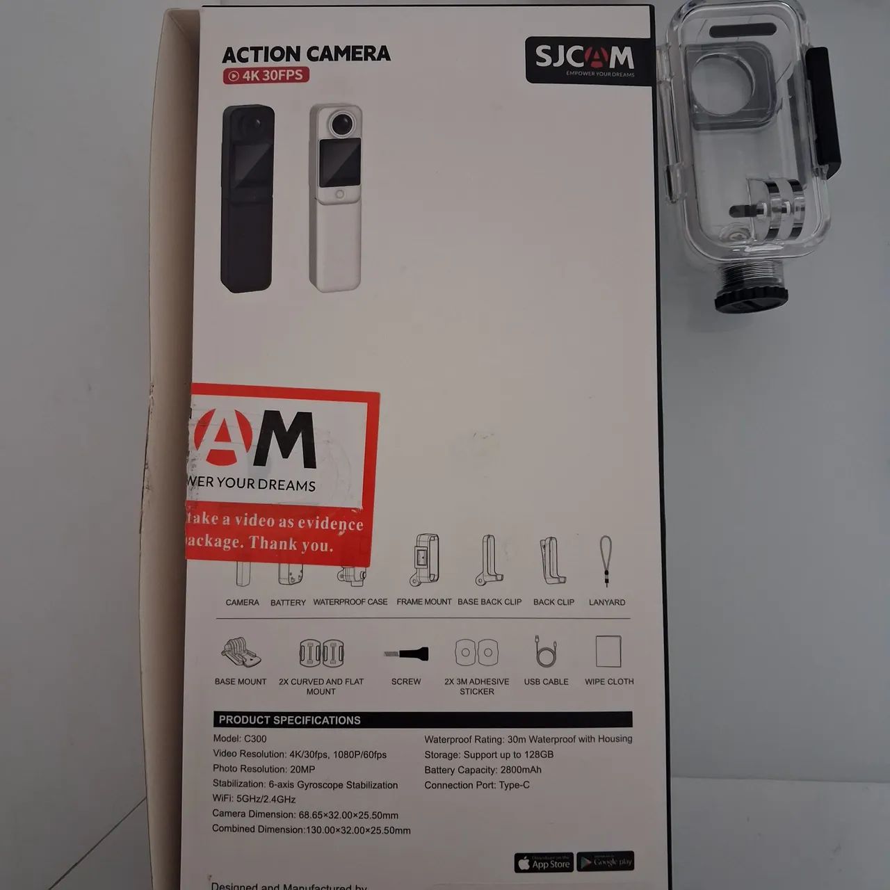 Câmera de Ação SJCAM - Kit C300 + cartão de memoria - Foto 4