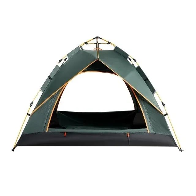 Barraca Camping 4 Pessoas A Prova D'agua Montagem Rápida Verde Leboss LB-HW003 - Foto 4