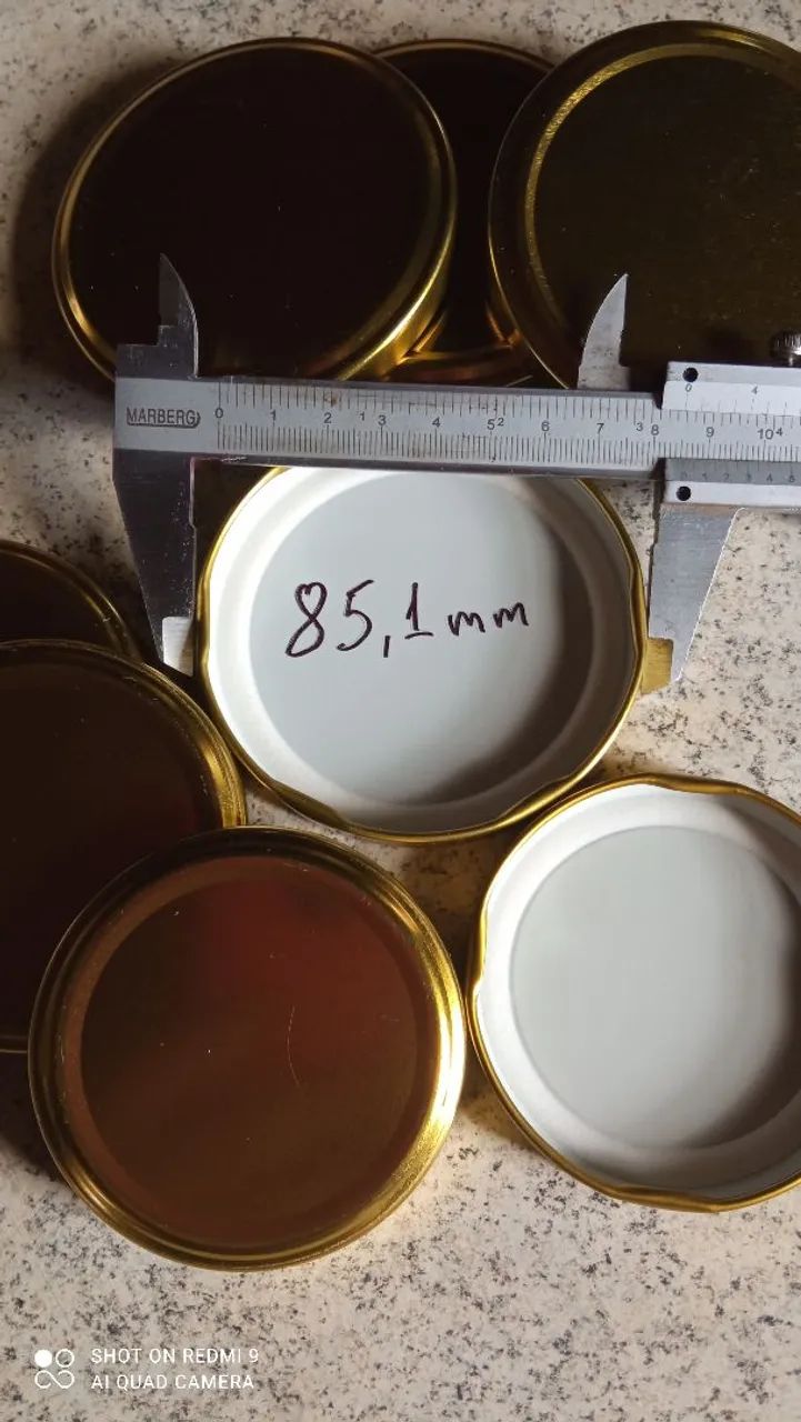 Um cento deTampas de vidro para vidro de conservas - Foto 3