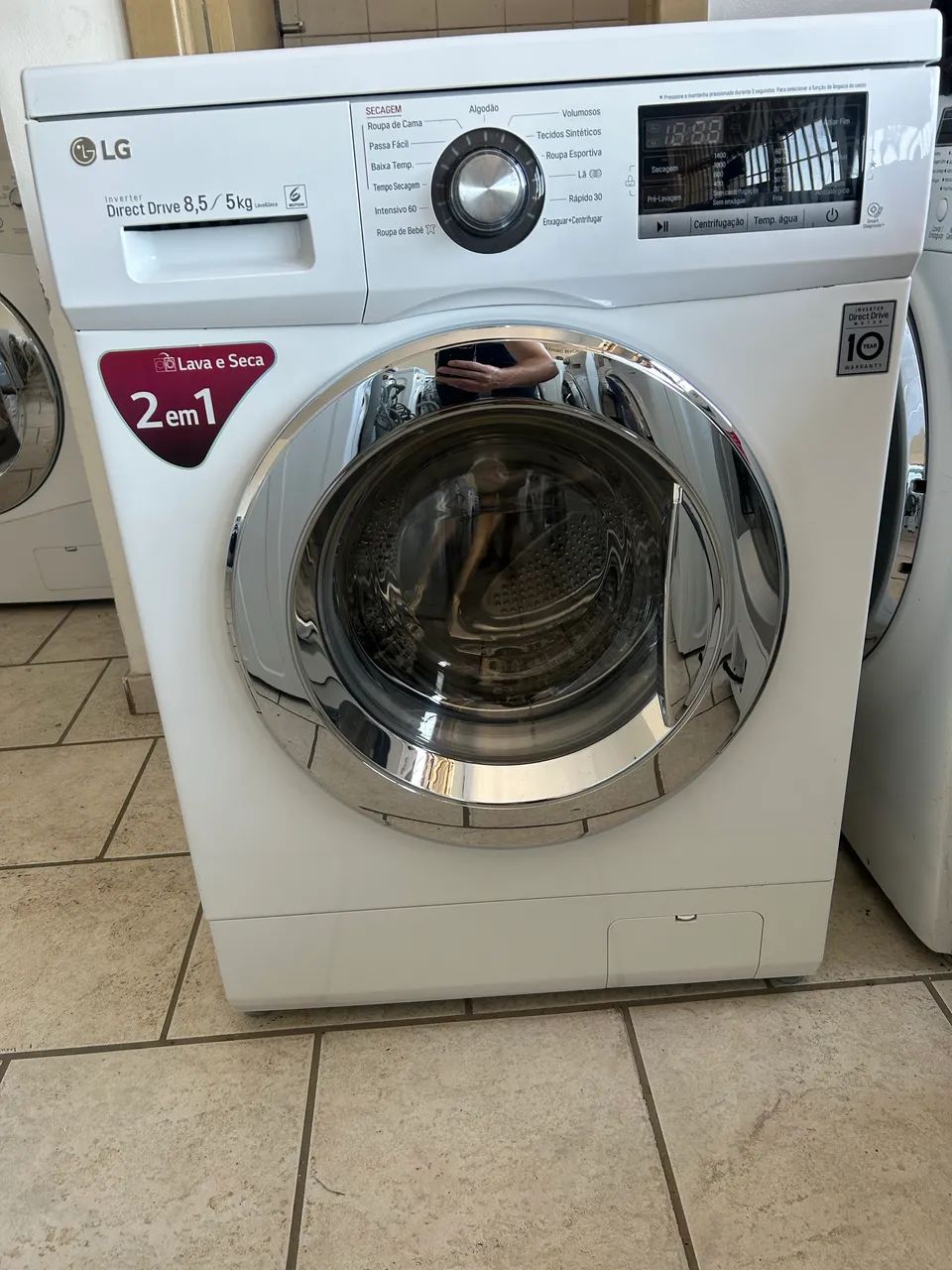 Lava e seca LG 8,5 kg inverter 