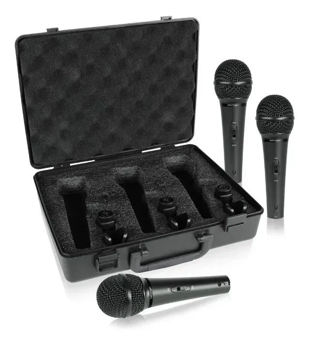 Kit Microfone Behringer Ultravoice XM1800S Dinâmico Supercardióide