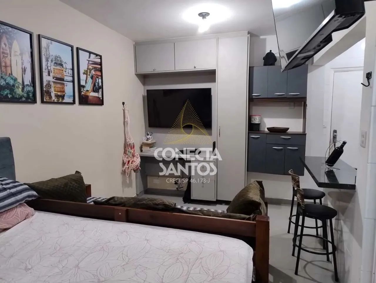 Kitnet Ponta da Praia, Santos R$ 308 mil Cod: 1575 - Foto 2