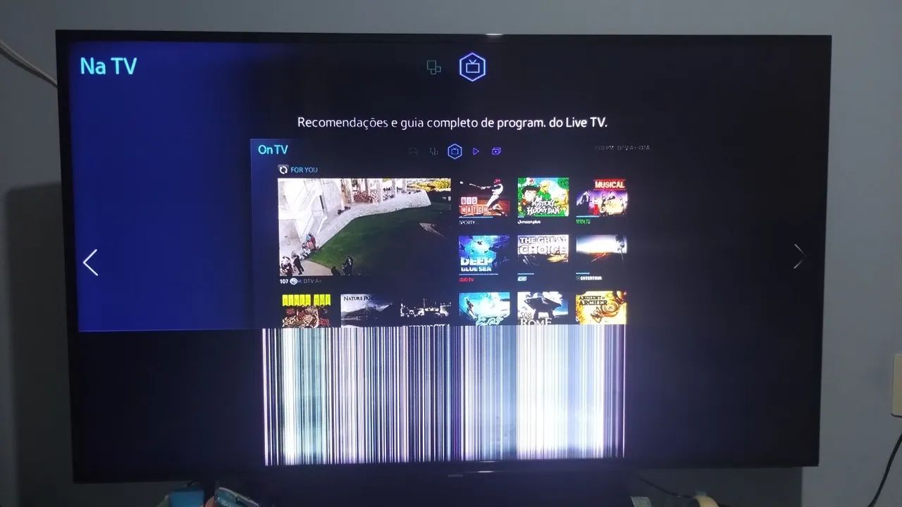 Smart TV Samsung 58 polegadas com defeito