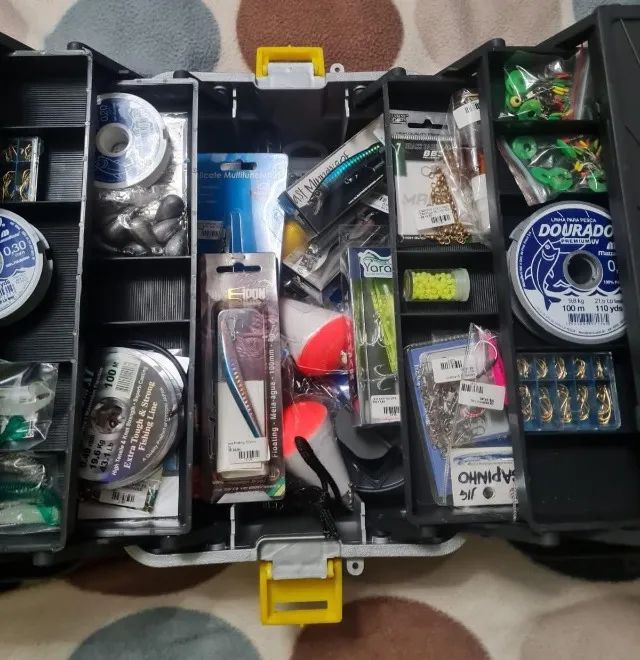 Caixa Box de Pesca Completa Pronta - Foto 6