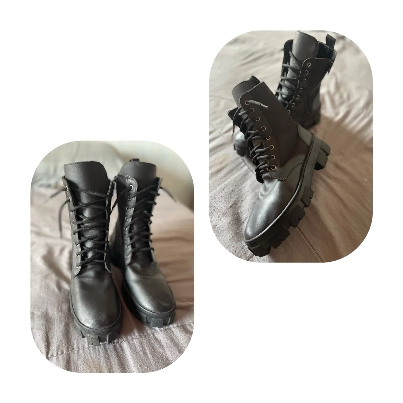 Botas Coturno Femininas - Preto