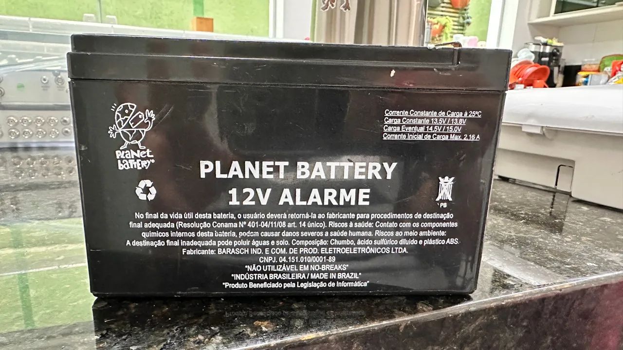 Bateria 12v Alarme Planet Battery