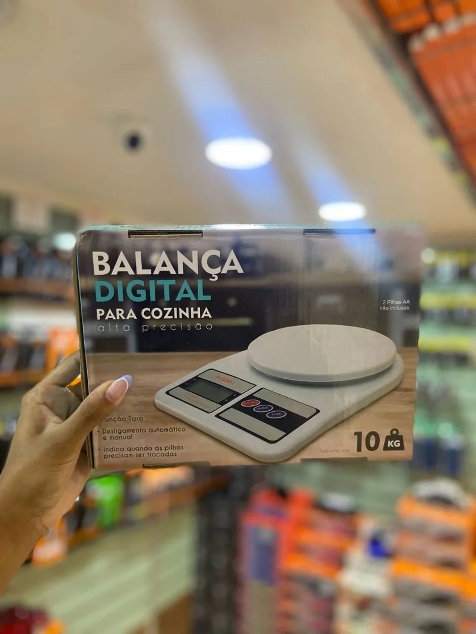 Balança Digital de Cozinha 10kg - Alta Precisão