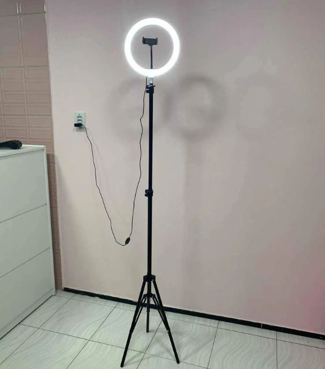 Super desconto: luminador 26cm Completo + Tripé 2.1m Ring Light Led  - Foto 3