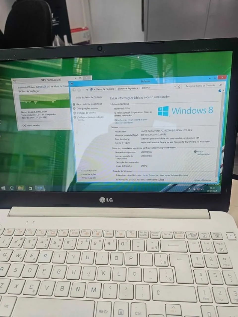 notebook LG 15 polegadas usado