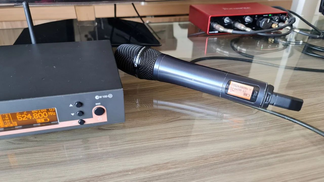 Microfone Sennheiser EW100 G3 + Receptor - Instrumentos musicais