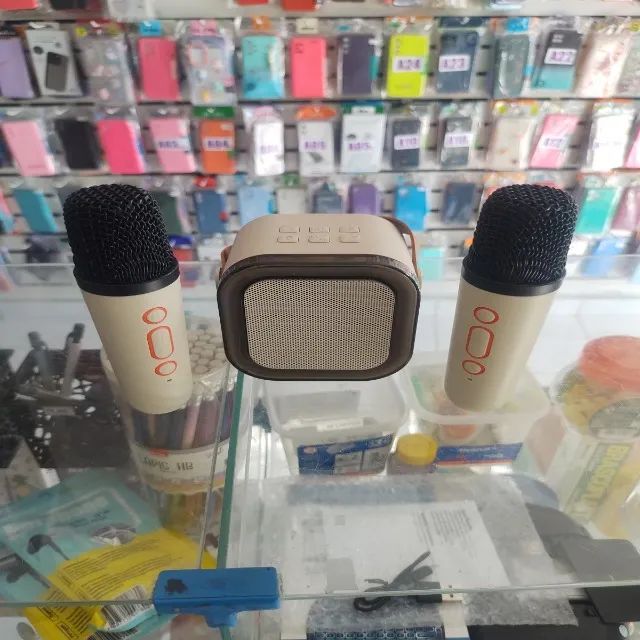 2 Microfones com Caixinha de Som Bluetooth Infantil  - Foto 3