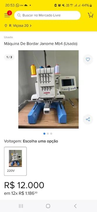 Máquina de Bordar Janome MB4 - Foto 2