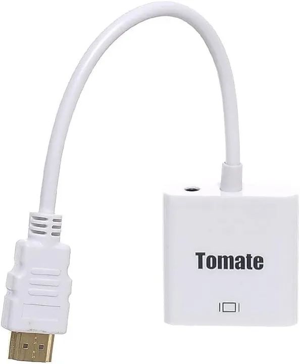 Conversor adaptador hdmi para vga com audio tomate mtv-603 - Loja Coimbra Computadores  - Foto 4