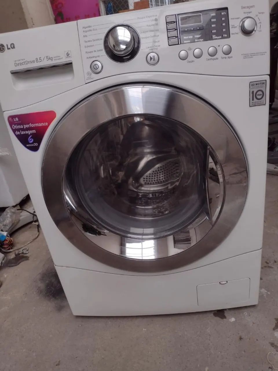 Lava e seca LG Direct Drive 8,5kg em excelente estado tudo funcionando  - Foto 3